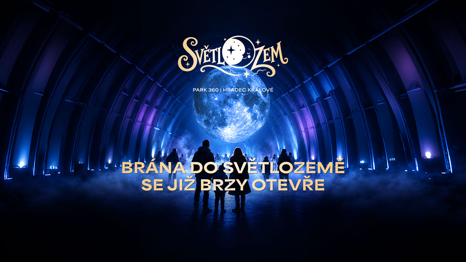 Světlozem, Park 360 Hradec Králové. Brána do Světlozemě se již brzy otevře.